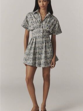 Exquise All Over Floral Tobie Mini Dress in Petite